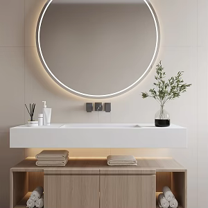 modern sink bathroom cabinet 3d model