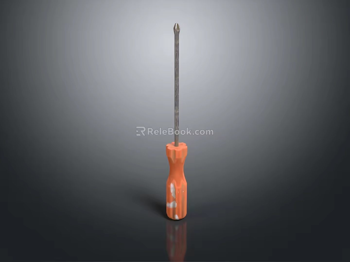 Modern screwdriver Phillips screwdriver flat screwdriver 3d model