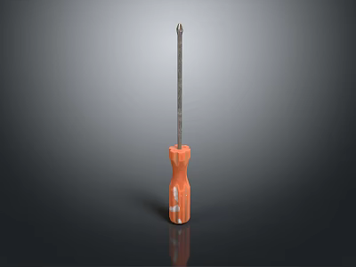 Modern screwdriver Phillips screwdriver flat screwdriver 3d model