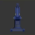 Blue Industrial Robot Arm Equipment With Articulated Joints And Stable Metal Base