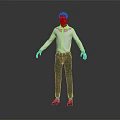 modern man old man middle-aged man middle-aged man 3d model