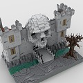 Lego LEGO Toy Blocks Skull Castle Skull Gate 3d model