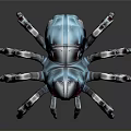 Robot Spider Robot Mecha Spider Science Fiction Spider Mechanical Spider Battery Spider Tower Defense 3d model