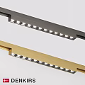 Modern Recessed Downlights And Spotlights With Gold Gray Linear Design For Home Interior