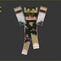 Pixel Art Sculpture Of Minecraft Style Character With 3D Detailed Design