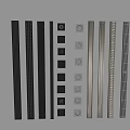 Commonly used deodorant floor drain washing machine floor drain strip floor drain length adjustable invisible floor drain tile replaceable bathroom floor drain 3d model