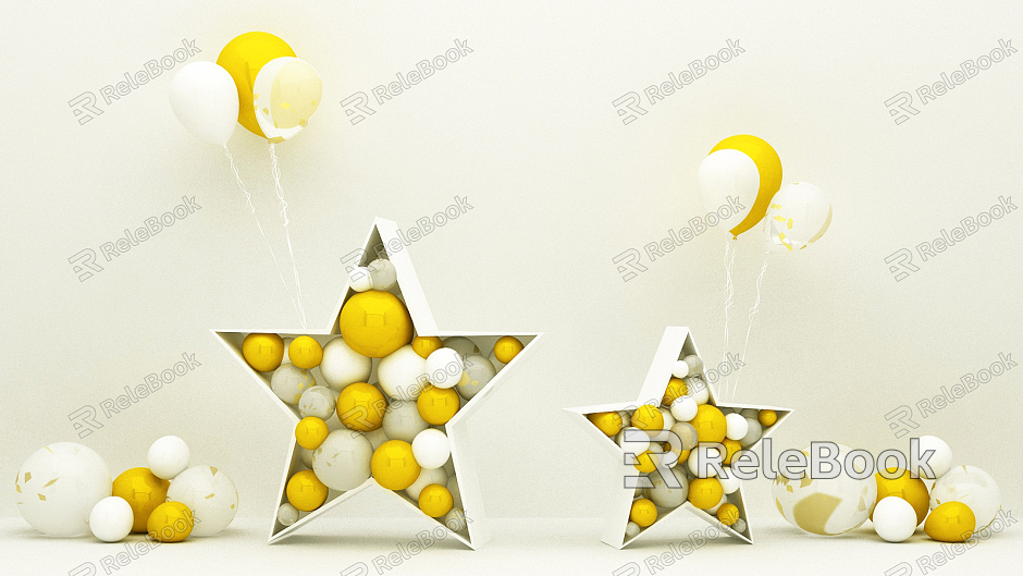 Modern Balloon Star Balloon model