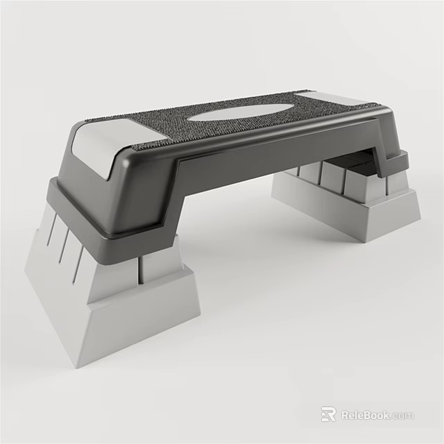 Fitness Step Equipment With Non Slip Surface And Stable Base For Home Gym Training 3d model 