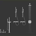 Bathroom Living Essentials Including Faucet Showerhead And Handheld Shower With Water Spray