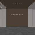 Modern Front Desk Background Wall Simple Background Wall Front Desk Reception Area Background Wall Company Front Desk Background Wall 3d model