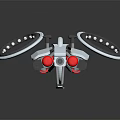 Modern fighter sci-fighter sci-fighter space fighter 3d model