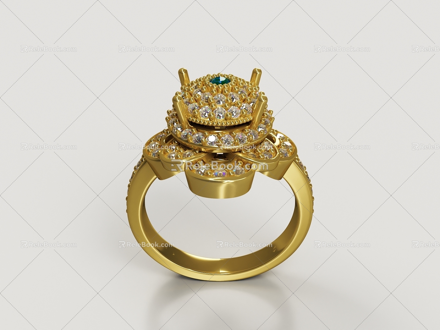 Rings Diamond Rings Gold Rings 3d model