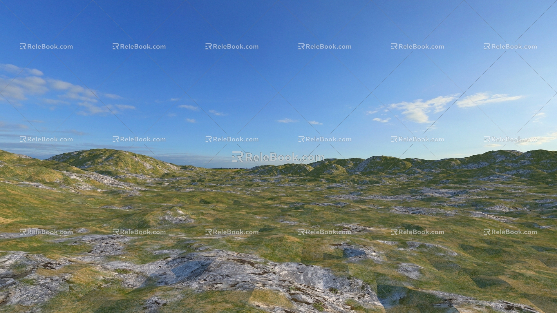 Modern Mountain Real Terrain 3d model