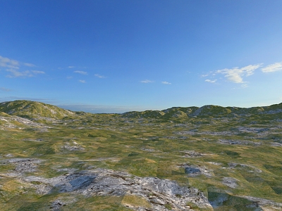 Modern Mountain Real Terrain 3d model