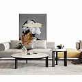 Modern Sofa Coffee Table Combination Sofa Coffee Table 3d model