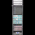 Professional Server Rack with Multiple Drawers and Cable Management for Computer Data Storage