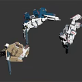 Colorful Robot Action Figures With Mechanical Armor And Weapon Accessories In Dynamic Poses