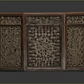 Antique Style Wooden Octagonal Decorative Storage Box With Intricate Carved Floral Patterns
