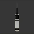 Vintage Digital Mobile Phone With Antenna Screen Numeric Keypad And Classic Design