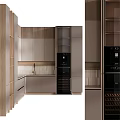 Modern Kitchen Cabinet Design With Drawers Closed Doors And Open Shelves