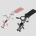 Space rabbit key chain key chain 3d model