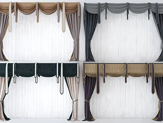 New Chinese Curtain 3d model
