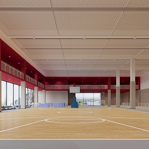 basketball court 3d model