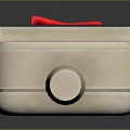White Long Strip Design Switch Panel With Multiple Outlets And Red Control Button