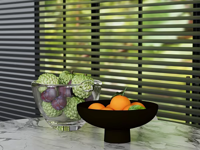 Modern Drinkers Fruit Ornaments Orange Sakyamuni Fruit 3d model