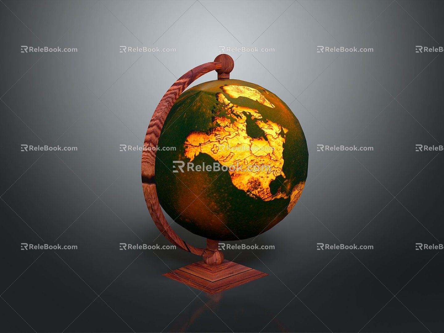 Globe Antique Globe Old Globe Retro Globe Game Item Game Props Game Equipment 3d model