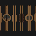 Handle metal handle hardware door handle 3d model