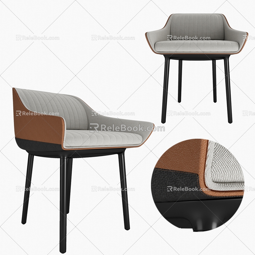 Single Chair Dining Chair Leisure Chair model