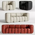 Modern Combination Sofa Multiplayer Sofa 3d model