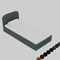 Children's Bed With Arched Headboard Blue Frame White Mattress And Multiple Colors