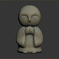 monk, small monk, monk, monk, monk, monk, Taoist priest, ancient male, ancient man, ancient figure 3d model