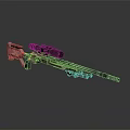Modern Tactical Sniper Rifle With Scope Tan Black Finish And Precision Design