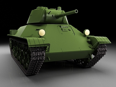 Soviet Tanks T50 Light Tank Vintage Tank World War II Tank 3d model