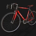 Giant TCR Red And Black Road Bicycle With Drop Handlebar And Lightweight Frame