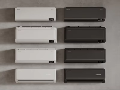 modern indoor air conditioner wall-mounted air conditioner 3d model