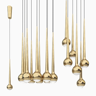 Modern chandelier 3d model