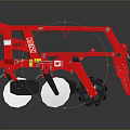 tiller intertiller management machine rotary tiller 3d model