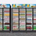 Modern Freezer Cabinet Display Cabinet Container 3d model