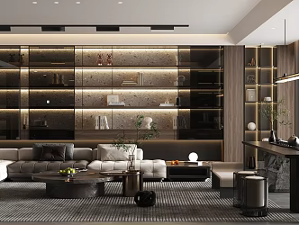 modern living room 3d model