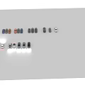 Multiple Different Colored Car Models With Various Styles Arranged On Gray Background