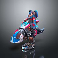 Robot Assistant Small Robot Butler Robot Butler Figure Game Figure 3d model