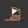 typewriter old typewriter antique typewriter classical typewriter english typewriter game item 3d model
