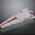 Futuristic Aerospace Space Station Model With Transparent Colorful Structure Design