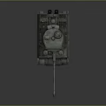 Historical Military Tank 3D Model With Detailed Turret Metal Tracks And Long Barrel