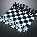 Modern Chess Sci-fi Chess Sci-fi Chessman Cyber Chessman 3d model