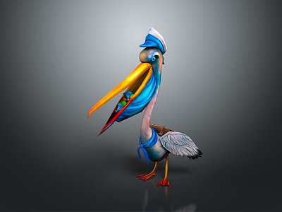 bird game animal cartoon animal realistic animal 3d model